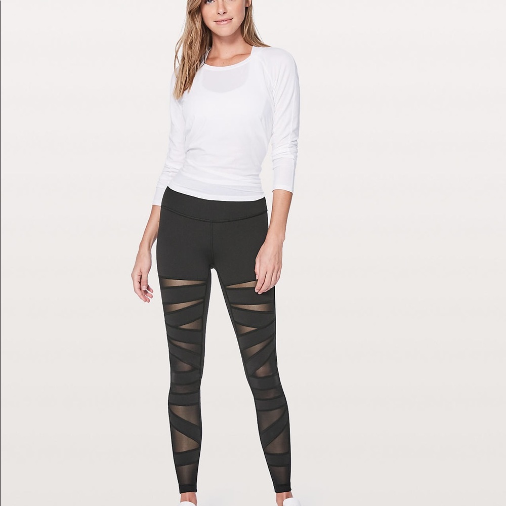 Lululemon Wunder Under Pant Tech Mesh (Hi-Rise)